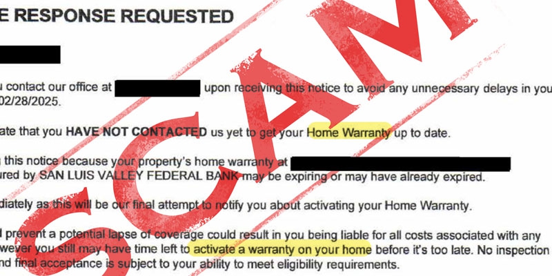 Home Warranty Scam