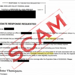 Home Warranty Scam