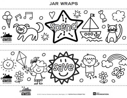 jar wraps coloring page